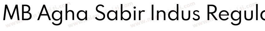 MB Agha Sabir Indus Regular字体转换